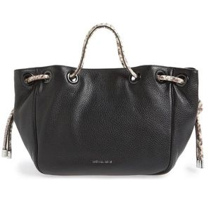Michael Kors Dalia Python Embossed Satchel/Tote